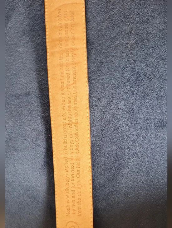 Vintage Brighton Museum Collection Noahs Arclk Brown Leather Belt 1995 - Picture 5 of 8